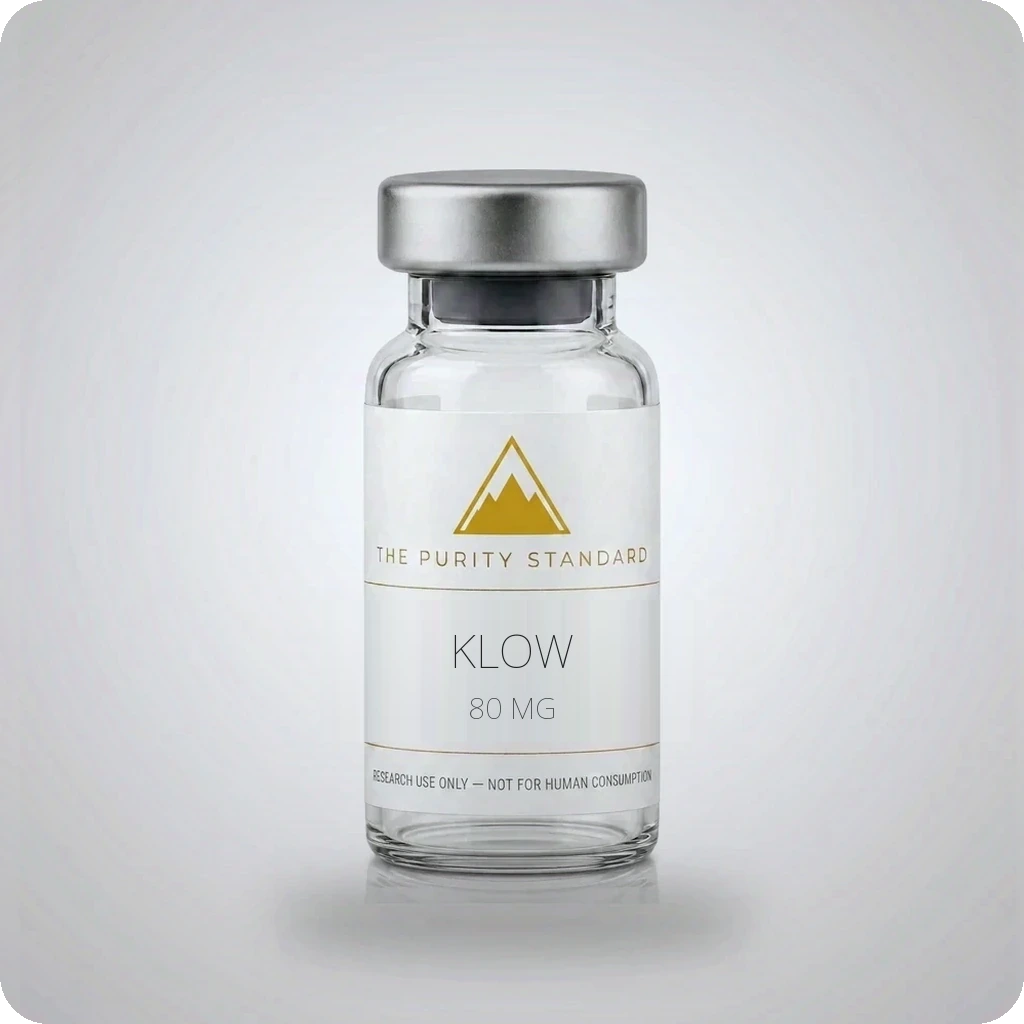 KLOW — The Purity Standard branded peptide vial