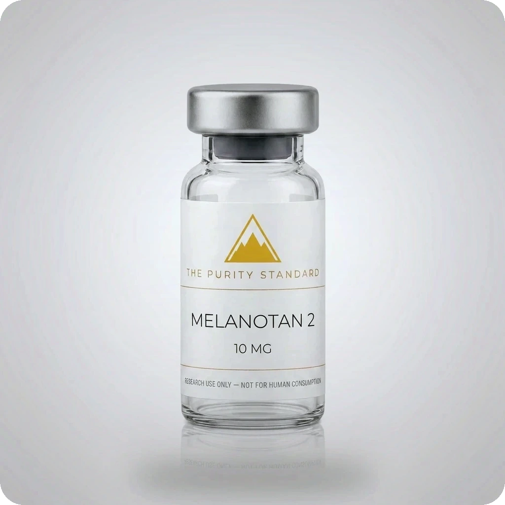 Melanotan 2 — The Purity Standard branded peptide vial